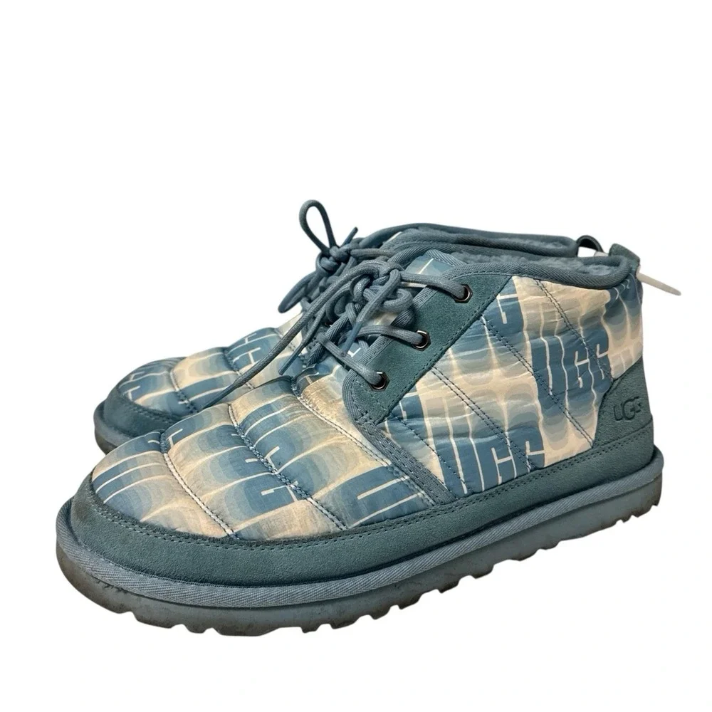 UGG Neumel‎ LTA Wavelength Mens Insulated Winter Snow Boots Size 11 Blue White